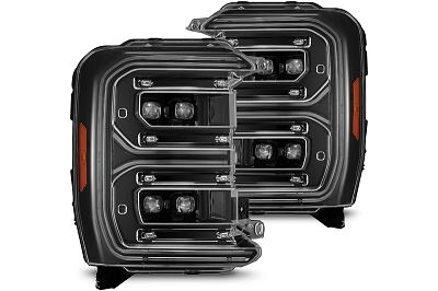 2023-2026 F250 & F350 AlphaRex NOVA-Series LED Projector Headlights - Alpha-Black