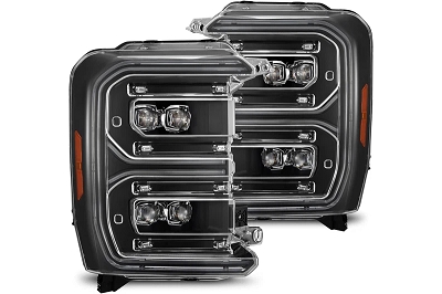 2023-2026 F250 & F350 AlphaRex NOVA-Series LED Projector Headlights - Black