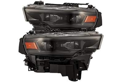 2025-2026 RAM 1500 AlphaRex LUXX-Series LED Projector Headlights - Alpha-Black