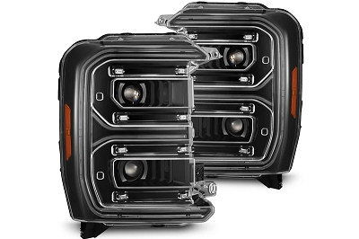 2023-2026 F250 & F350 AlphaRex LUXX-Series LED Projector Headlights - Alpha-Black