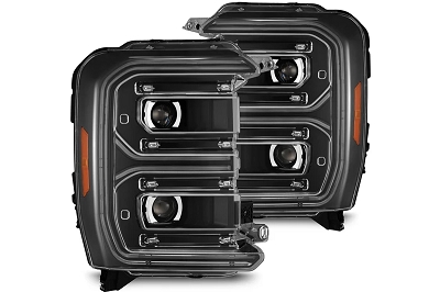 2023-2026 F250 & F350 AlphaRex LUXX-Series LED Projector Headlights - Black