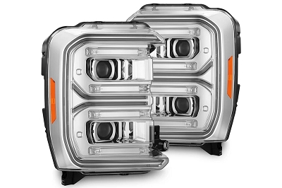 2023-2026 F250 & F350 AlphaRex LUXX-Series LED Projector Headlights - Chrome