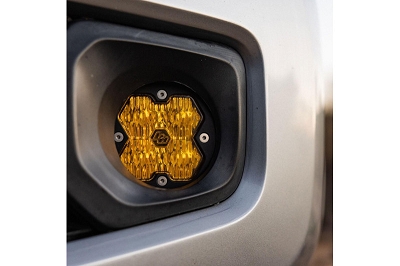 2010-2024 4Runner/2012-2023 Tacoma/2014-2021 Tundra Baja Designs Squadron-R 2.0 Sport Pocket Fog Light Kit - Amber
