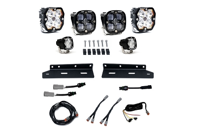 2021-2026 Raptor Baja Designs Squadron 2.0 Sport/SAE/S1 Pocket Fog Light Kit - Clear