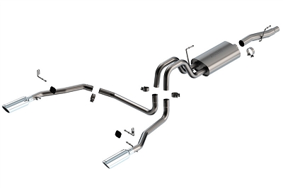 2004-2008 F150 V8 BORLA Touring Series Cat-Back Exhaust w/ Polished Tips