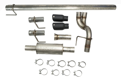 2021-2026 F150 5.0L Roush Dual-Exit Cat-Back Exhaust w/ Black Tips