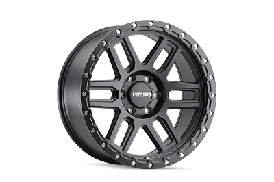 6x139.7mm Mayhem 17x9 inch Delta Matte Black 0mm Offset Wheel
