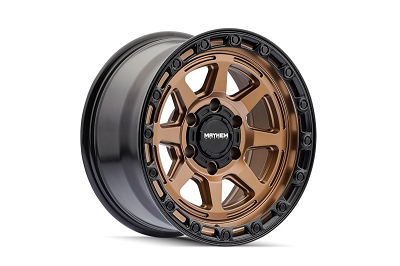 6x135mm/6x139.7mm Mayhem 18x9 inch Ridgeline Gloss Bronze 20mm Offset Wheel