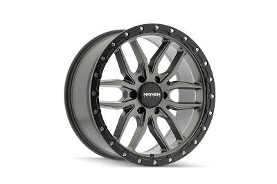 6x139.7mm Mayhem 17x9 inch Vector Matte Gunmetal 18mm Offset Wheel