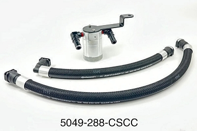 2022-2024 Maverick 2.0L UPR Plug n Play Oil Catch Can w/ CSS - Silver